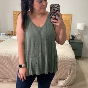 Old Navy Sage Luxe Tank, size XL